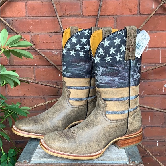 Tin Haul Shoes Tin Haul New Freedom Isnt Free Flag Camo Boots